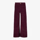 Wide leg meisjes corduroy broek bordeaux rood