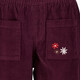 Wide leg meisjes corduroy broek bordeaux