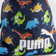 Phase AOP Small kinder gymtas met dino blauw 11 liter