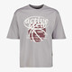 Heren T-shirt met print lichtgrijs
