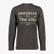 Longsleeve jongens shirt met backprint grijs
