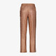 Meisjes rib broek goudkleurig