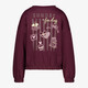 Meisjes sweater met backprint bordeauxrood