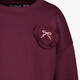 Meisjes sweater met backprint bordeauxrood