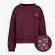 Meisjes sweater met backprint bordeauxrood