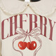 Cherry meisjes sweater met kraagje wit
