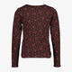 Name It geribd meisjes shirt met kersjes roodbruin
