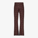 Name It meisjes flared broek met kersjes roodbruin
