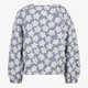 Meisjes bomberjack met bloemenprint lichtblauw