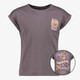 Meisjes T-shirt met backprint grijs