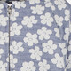 Meisjes bomberjack met bloemenprint lichtblauw