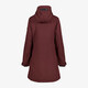 Lange dames softshell jas bordeauxrood