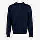 Heren pullover trui met polokraag blauw