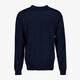 Heren pullover trui met polokraag blauw