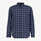 JJ Rebel heren overhemd geruit blauw