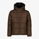 Gewatteerde heren puffer jas bruin