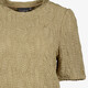 Dames top met pofmouwen beige