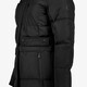 Lange dames winterjas gewatteerd zwart