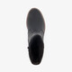 Leren dames boots met hak zwart