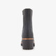 Leren dames boots met hak zwart