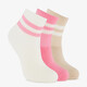 3 paar kinder sokken met streepjes wit roze