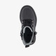 Leren meisjes veterboots met strik zwart