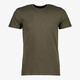 Unsigned heren T-shirt groen katoen ronde hals