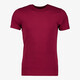 Unsigned heren T-shirt bordeauxrood katoen ronde hals