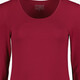 Dames basic longsleeve shirt bordeauxrood