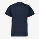 Kinder voetbal T-shirt donkerblauw oranje