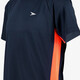 Kinder voetbal T-shirt donkerblauw oranje
