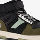 Hoge jongens sneakers zwart groen