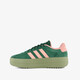 VL Court Bold suede dames sneakers groen