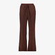 Dames wide leg pantalon bruin