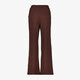 Dames wide leg pantalon bruin