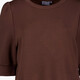 Dames sweat T-shirt bruin