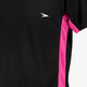Kinder voetbal T-shirt zwart roze
