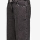 Meisjes wide leg jeans donkergrijs