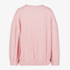 Meisjes sweater met strikjes structuur roze