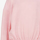 Meisjes sweater met strikjes structuur roze