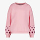 Meisjes sweater met hartjes mouwen roze