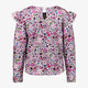 Meisjes blouse met bloemenprint roze