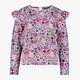 Meisjes blouse met bloemenprint roze