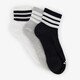 3 unisex sokken wit zwart