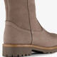Leren dames laarzen taupe