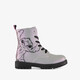 Meisjes veterboots zilver roze