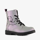 Meisjes veterboots zilver roze