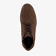 Suède heren veterschoenen cognac bruin