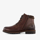 Leren heren veterboots bruin