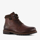 Leren heren veterboots bruin